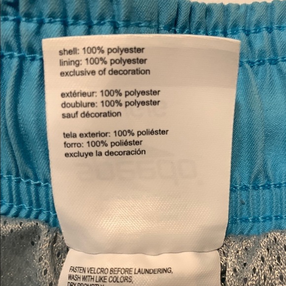 Speedo Blue and White Board Shorts with Tie-Dye Effect Size Large - Picture 4 of 7